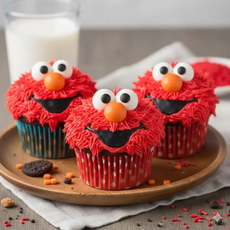 Elmo Cupcakes from Sesame Street